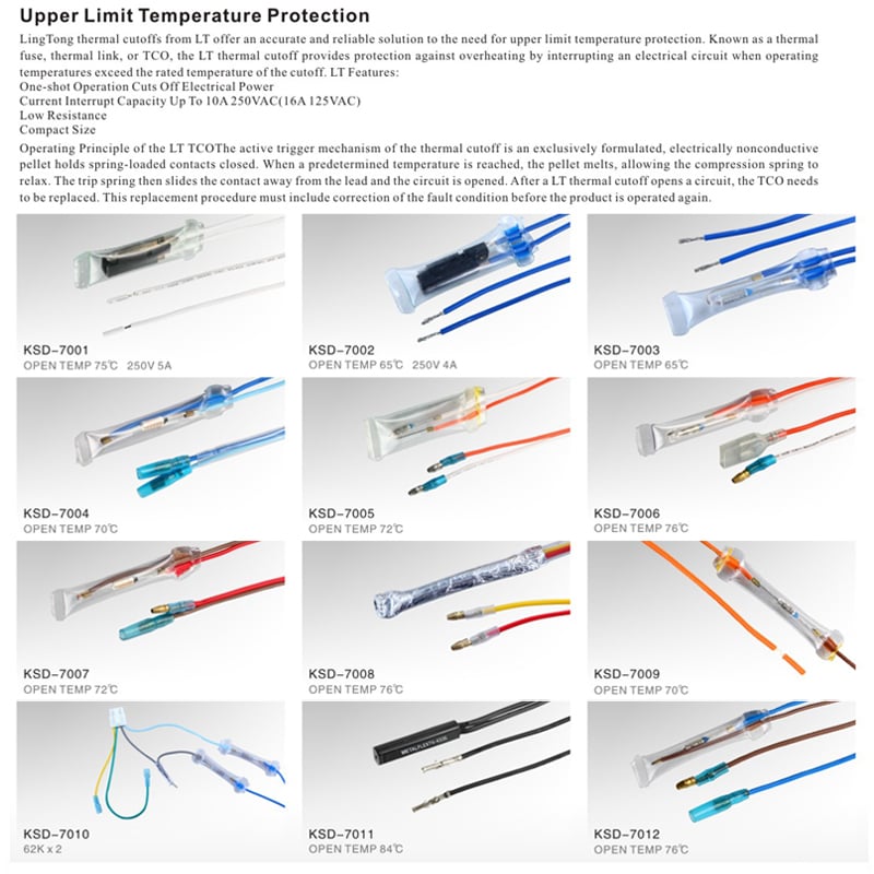 Refrigerator Thermal Fuse Wholesale