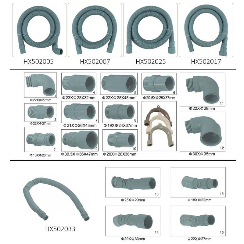 Washing Machine Outlet Hose 1m/1.5m/2m/2.5m/3m Wholesale