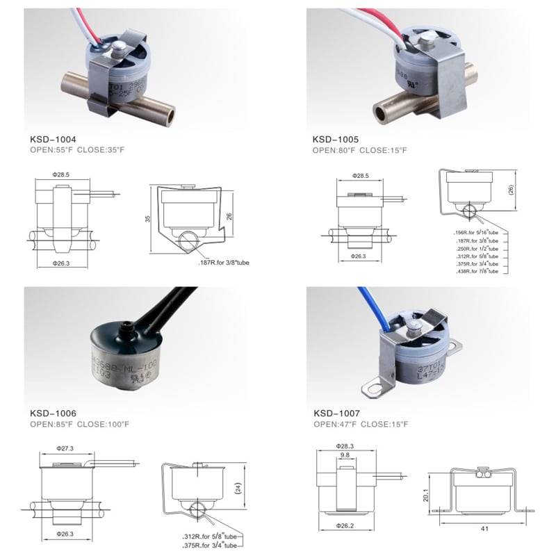 Refrigerator 3_4_Disc Defrost Thermostats Wholesale