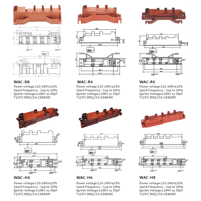 Oven Lgniter T2/T4/T6/T8 Wholesale