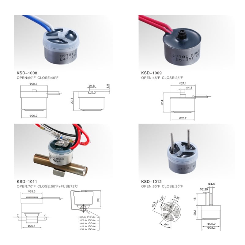 Refrigerator 3_4_Disc Defrost Thermostats Wholesale