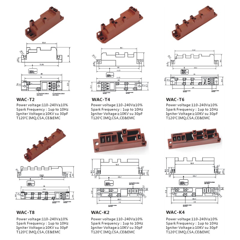 Oven Lgniter T2/T4/T6/T8 Wholesale