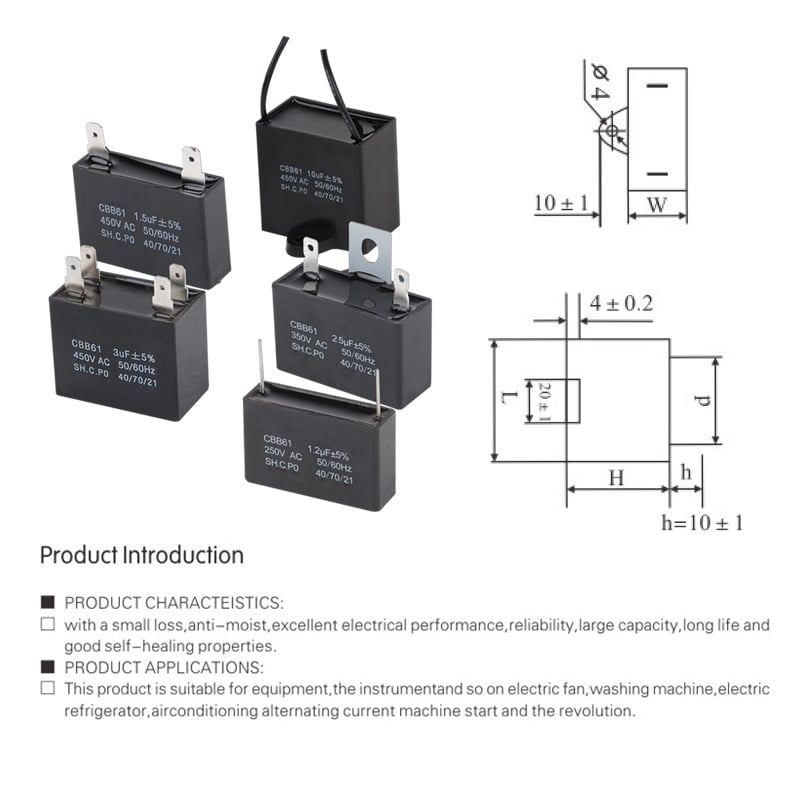 Capacitor CBB61 Wholesale